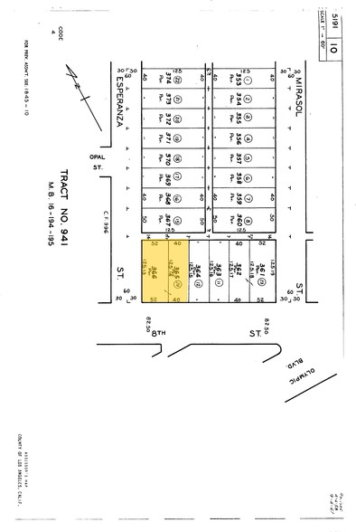 3605 E 8th St, Los Angeles, CA à louer - Plan cadastral - Image 2 de 19