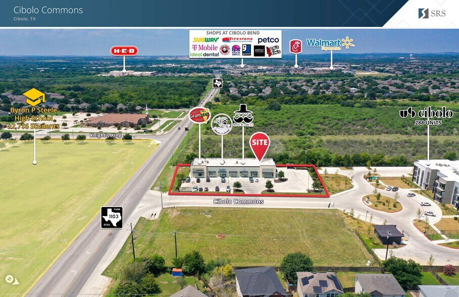 121 Cibolo Commons, Cibolo, TX à louer - Photo du bâtiment - Image 2 de 11