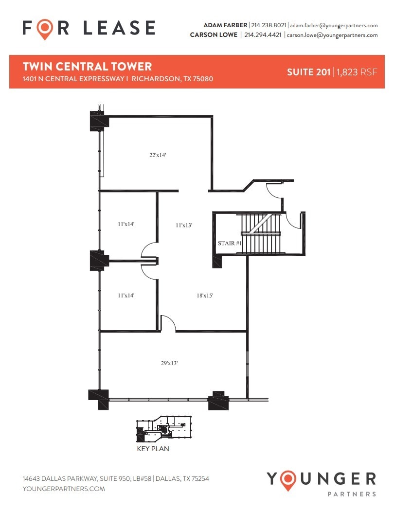 1401 N Central Expy, Richardson, TX for lease Floor Plan- Image 1 of 1