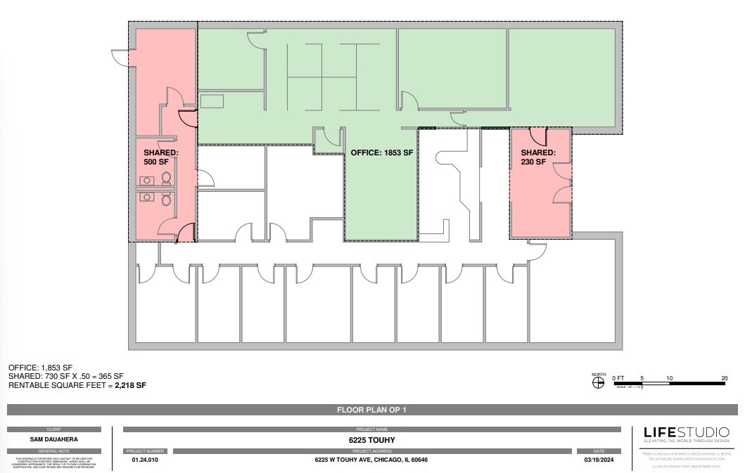 6225 W Touhy Ave, Chicago, IL à louer Plan d  tage- Image 1 de 1