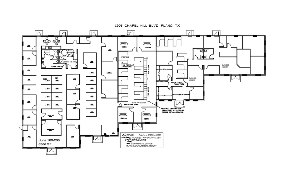 6205 Chapel Hill Blvd, Plano, TX à vendre - Plan d’étage - Image 2 de 6