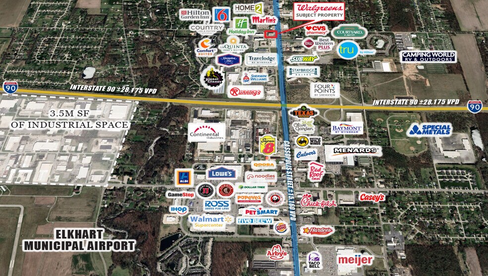 3551 Cassopolis St, Elkhart, IN à vendre - Photo du bâtiment - Image 3 de 3