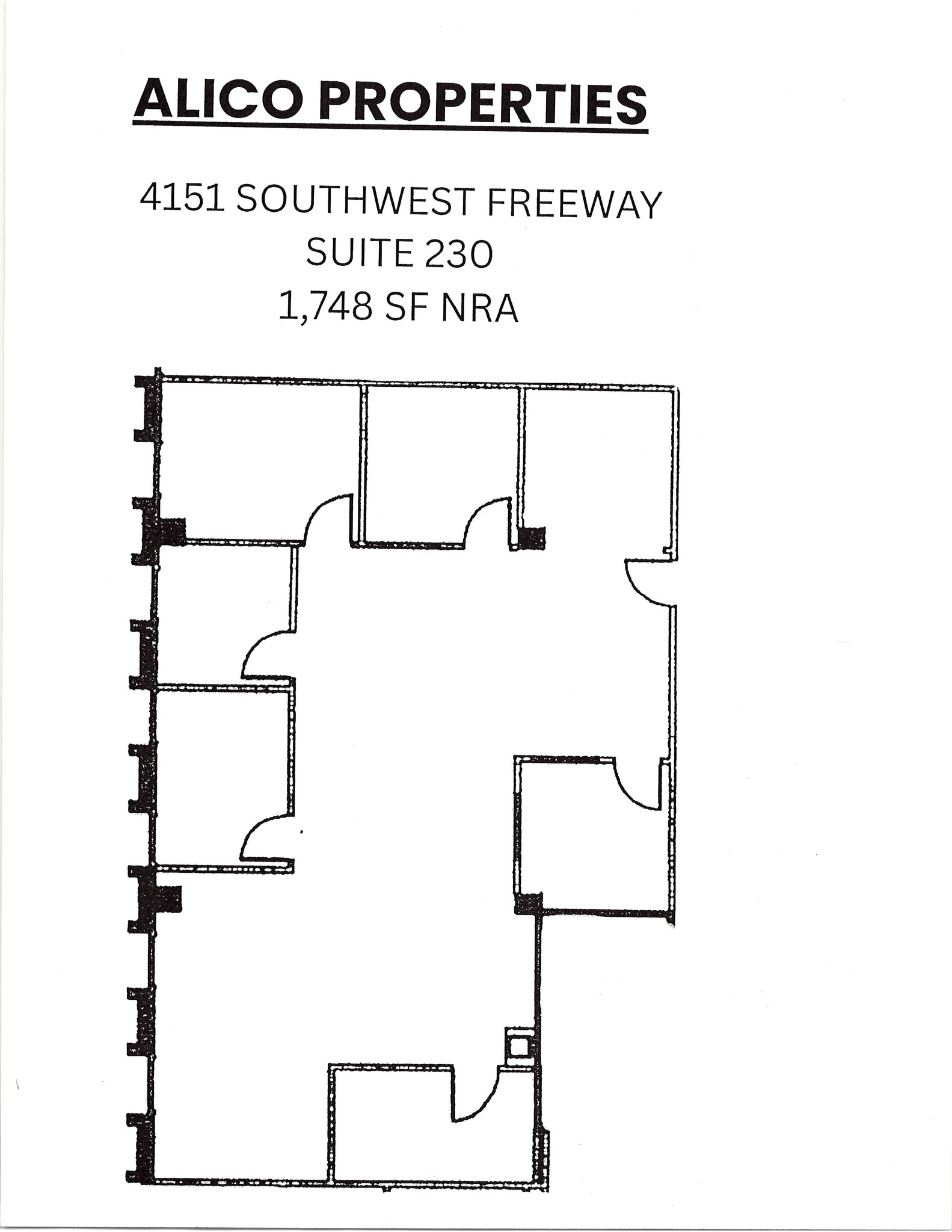 4151 Southwest Fwy, Houston, TX à louer Plan d’étage- Image 1 de 1