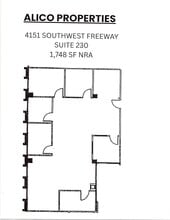 4151 Southwest Fwy, Houston, TX à louer Plan d’étage- Image 1 de 1