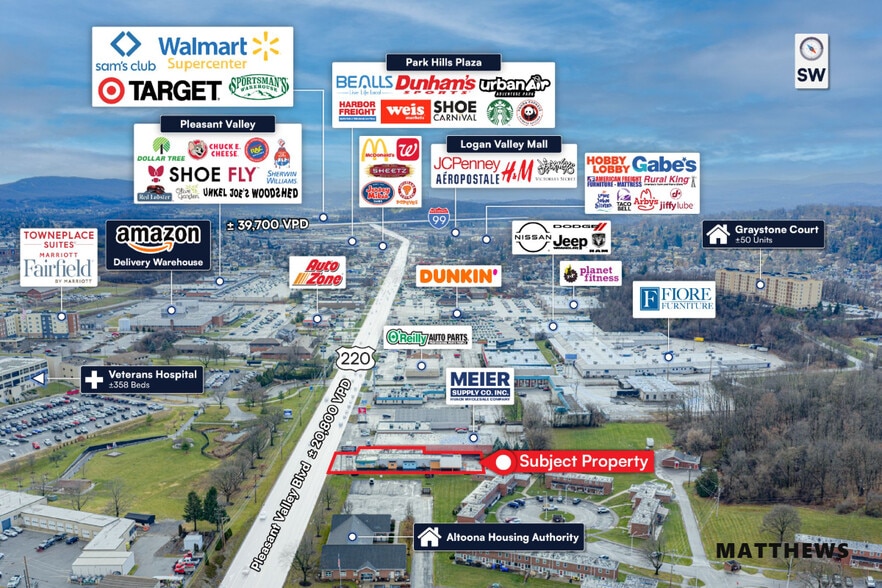 2802 Pleasant Valley Blvd, Altoona, PA for sale - Building Photo - Image 3 of 3