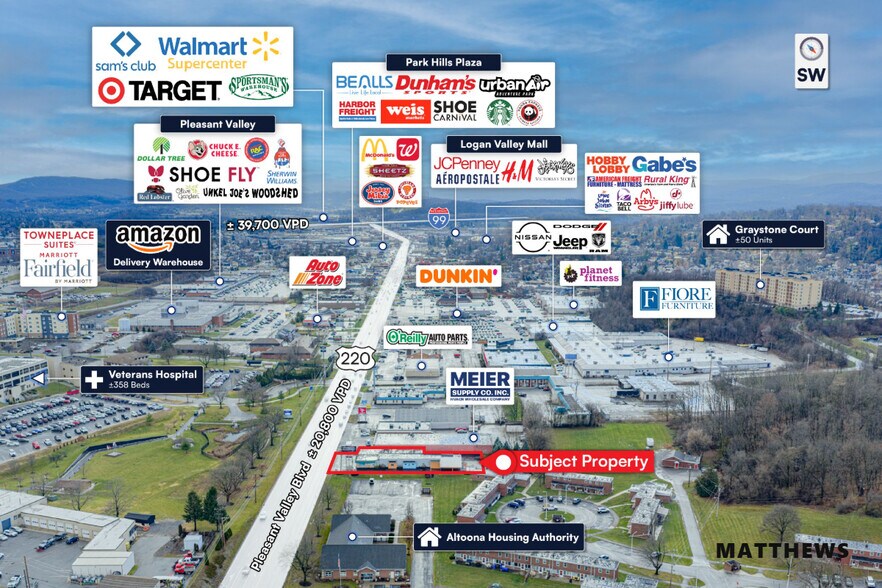 2802 Pleasant Valley Blvd, Altoona, PA à vendre - Photo du bâtiment - Image 3 de 3