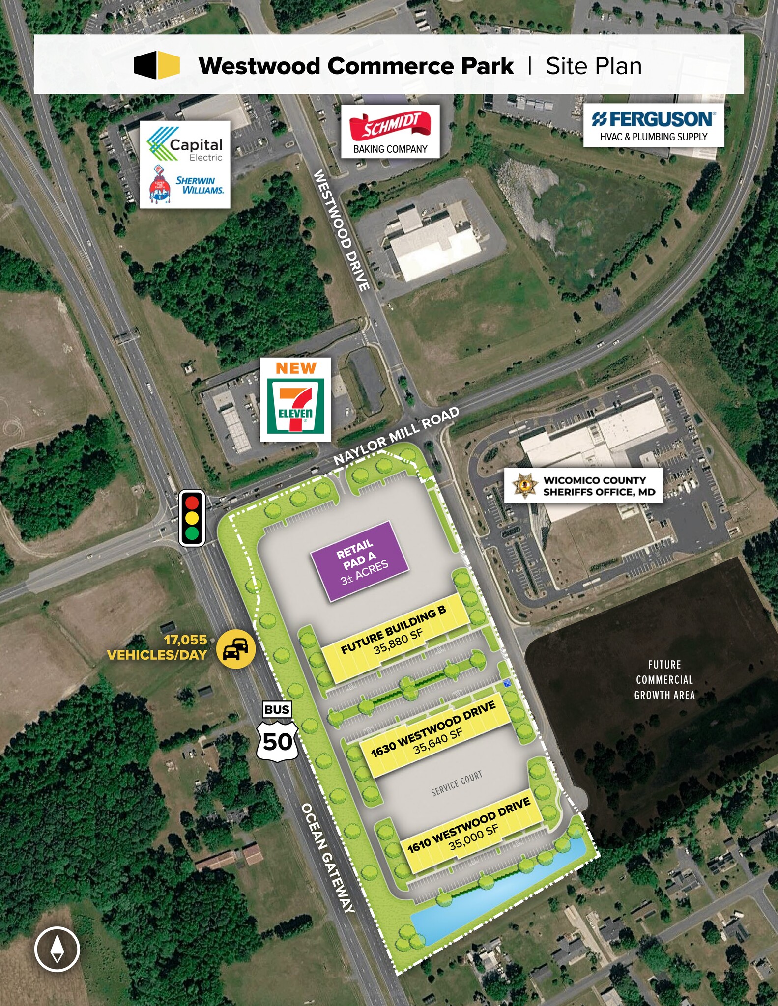 1630 Westwood Dr, Salisbury, MD for lease Site Plan- Image 1 of 3