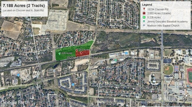 Plus de détails pour 15234 Classen rd, San Antonio, TX - Terrain à vendre