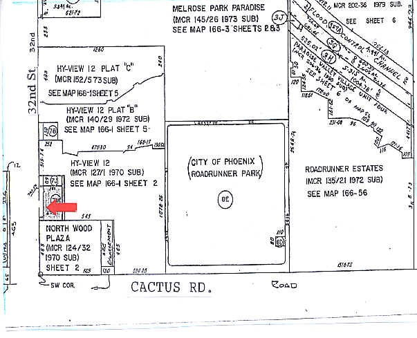 12251 N 32nd St, Phoenix, AZ for lease - Plat Map - Image 3 of 4