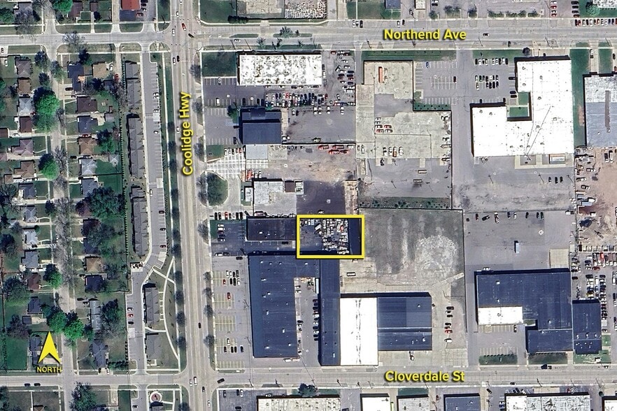 21380 Coolidge Hwy, Oak Park, MI for lease - Aerial - Image 2 of 3