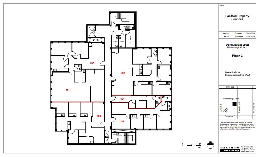 3420 Hurontario St, Mississauga, ON for lease Floor Plan- Image 1 of 1