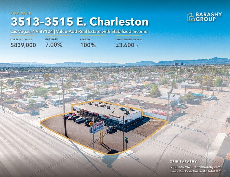 3513-3515 E Charleston Blvd, Las Vegas, NV for sale - Building Photo - Image 1 of 13