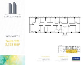 3400 Peachtree Rd NE, Atlanta, GA à louer Plan d’étage- Image 1 de 1