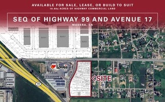 Plus de détails pour Ave 17 & Freeway 99, Madera, CA - Terrain à louer