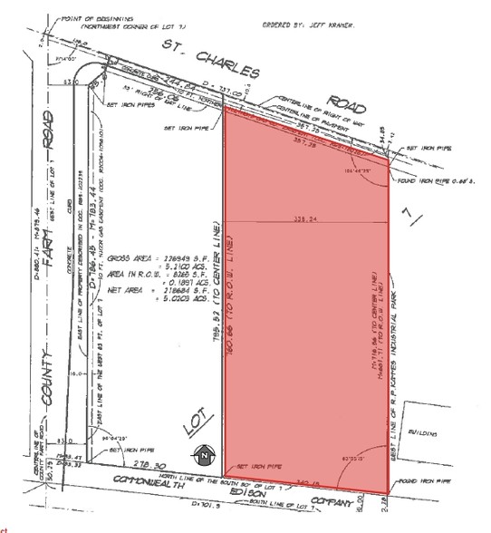 27W131 St. Charles Rd, Winfield, IL à vendre - Plan cadastral - Image 2 de 3