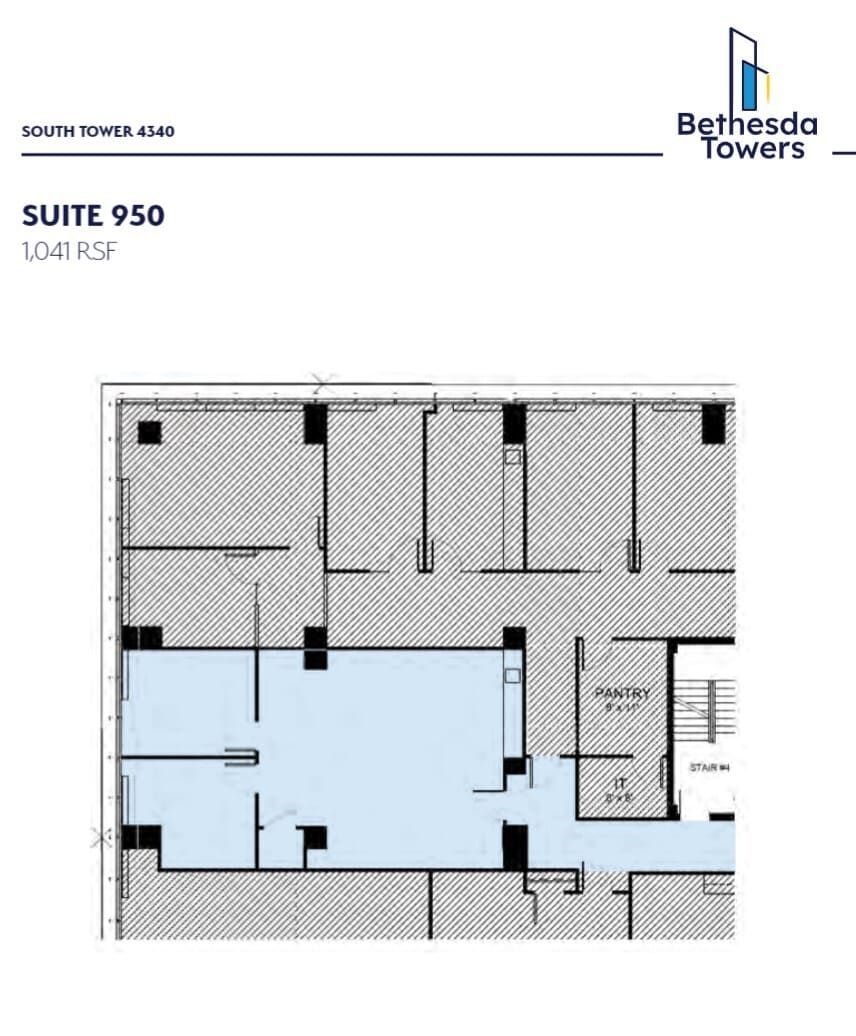 4340 East-West Hwy, Bethesda, MD for lease Floor Plan- Image 1 of 1