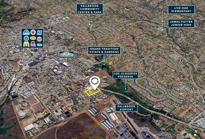 1735 S Mission Rd, Fallbrook, CA à vendre - Photo du bâtiment - Image 2 de 6