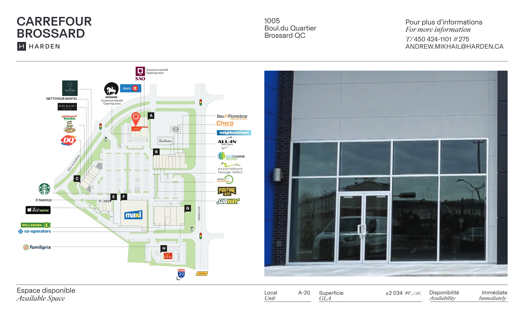 7505 Grande Allée, Brossard, QC for lease Site Plan- Image 1 of 1