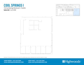 720 Cool Springs Blvd, Franklin, TN à louer Plan d’étage- Image 1 de 1