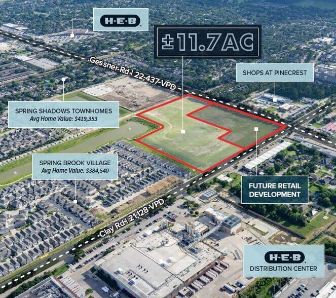 10155 Clay Rd, Houston, TX à vendre - Aérien - Image 2 de 4