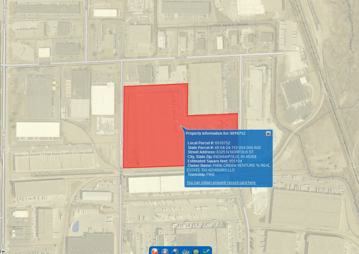 8325 N Norfolk Ave, Indianapolis, IN for sale Plat Map- Image 1 of 1