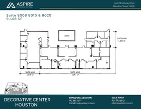 5120 Woodway Dr, Houston, TX à louer Plan d’étage- Image 2 de 3