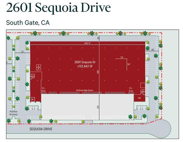 2601 Sequoia Dr, South Gate, CA for lease Floor Plan- Image 1 of 1