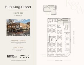 622-628 King St, Alexandria, VA à louer Plan d’étage- Image 1 de 2