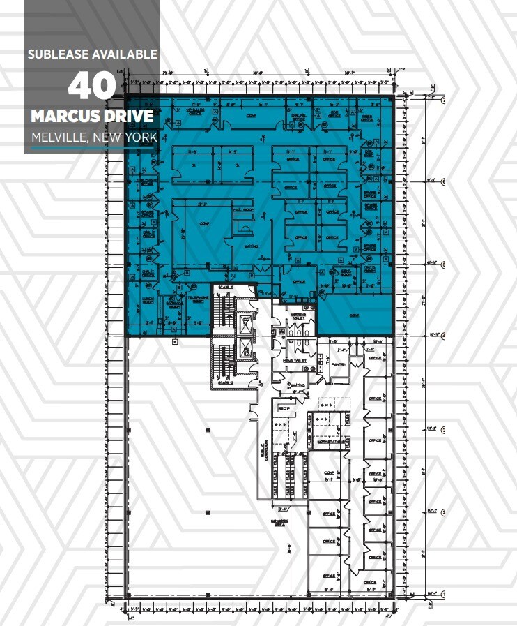 40 Marcus Dr, Melville, NY à louer Plan d’étage- Image 1 de 2