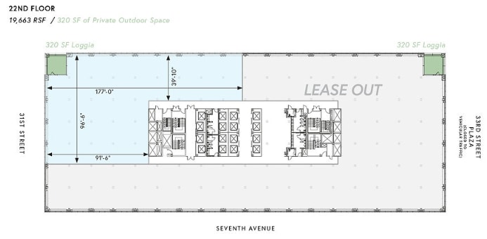 PENN 2, New York, NY à louer Plan d’étage- Image 1 de 1