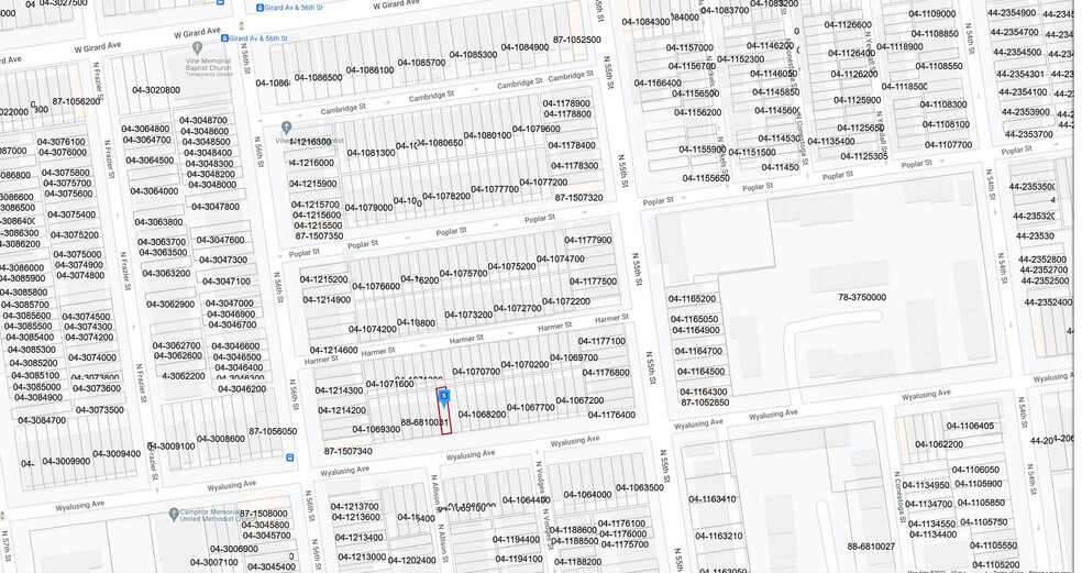 5539 Wyalusing Ave, Philadelphia, PA for sale - Plat Map - Image 1 of 2