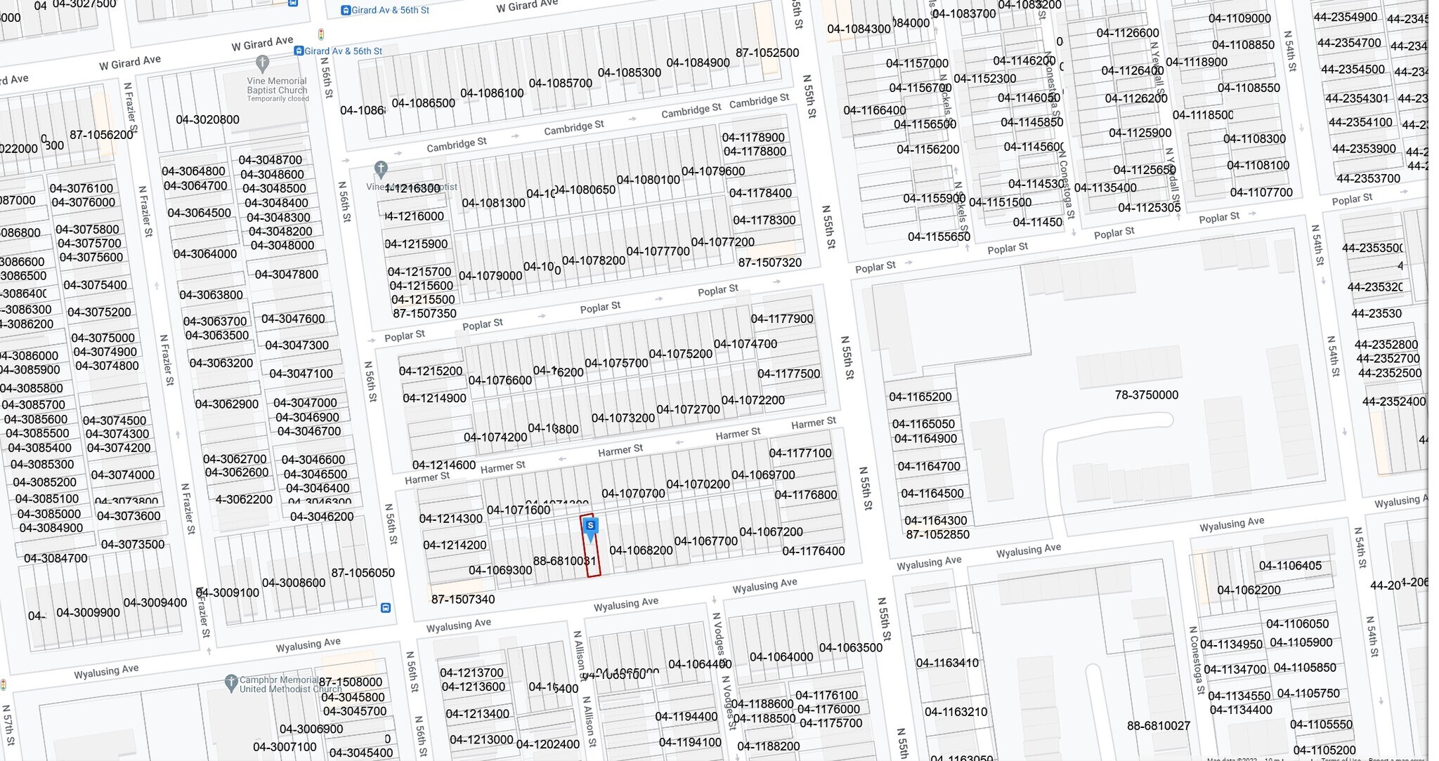 5539 Wyalusing Ave, Philadelphia, PA à vendre Plan cadastral- Image 1 de 3