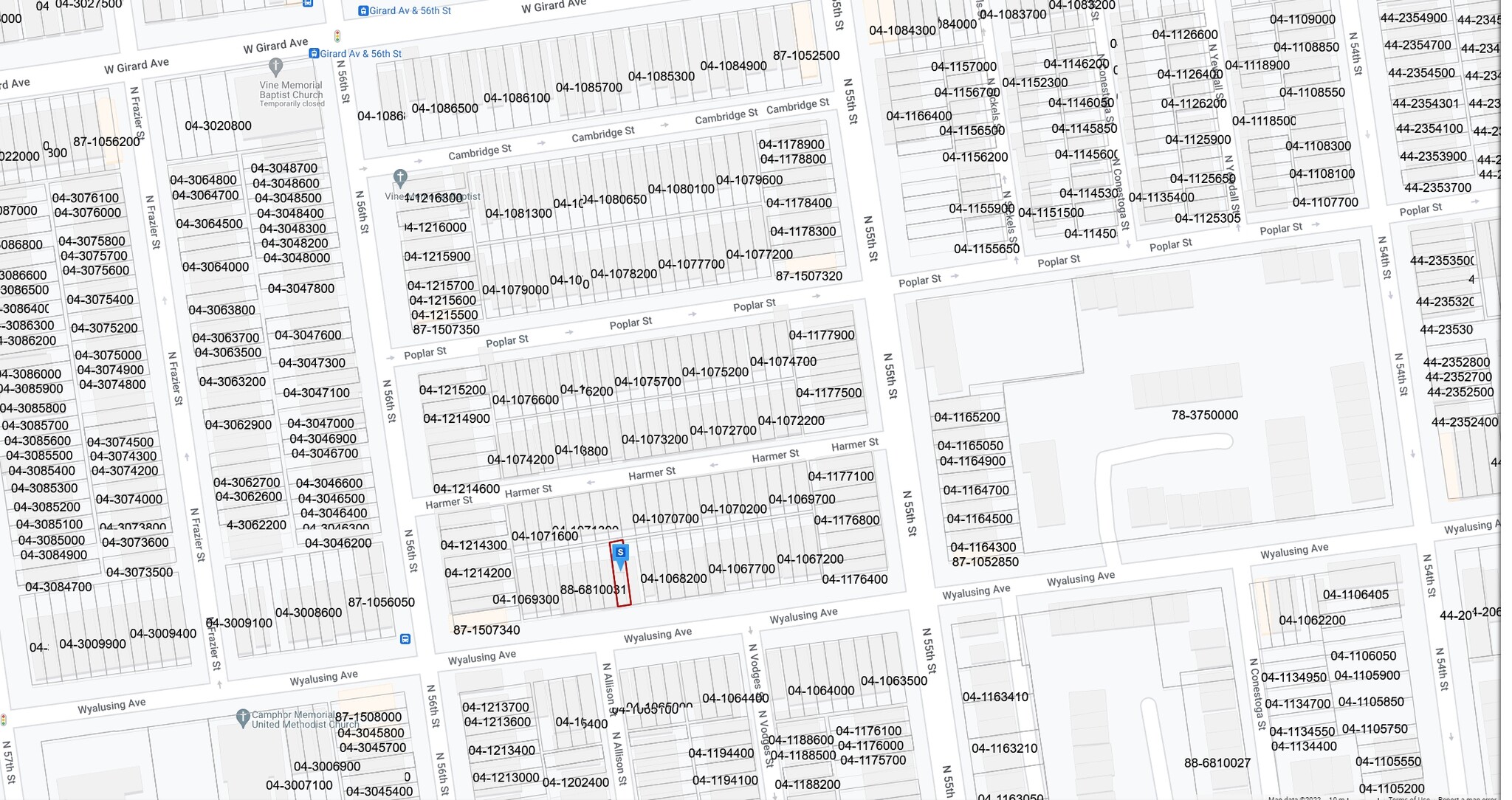 5539 Wyalusing Ave, Philadelphia, PA for sale Plat Map- Image 1 of 3