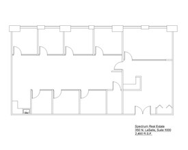 350 N LaSalle St, Chicago, IL à louer Plan d’étage- Image 1 de 1