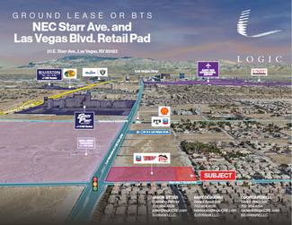 Plus de détails pour 20 E Starr Ave, Las Vegas, NV - Terrain à louer