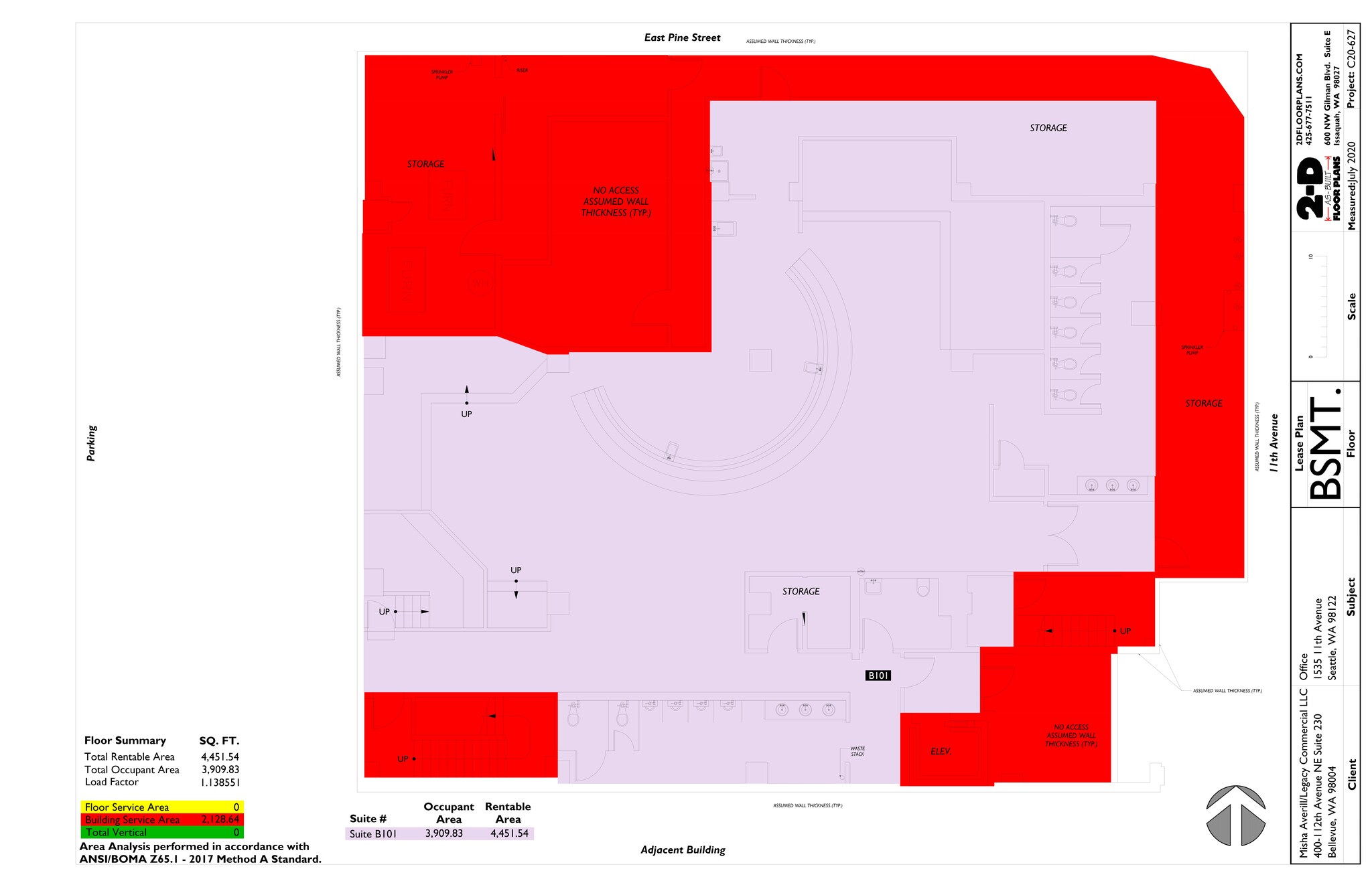 1021 E Pine St, Seattle, WA for lease Site Plan- Image 1 of 16