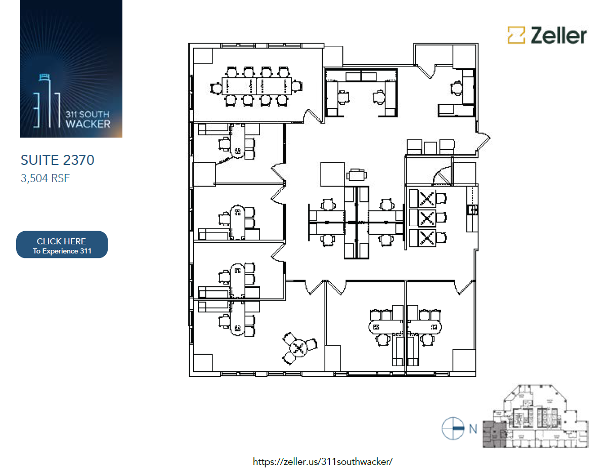 311 S Wacker Dr, Chicago, IL for lease Floor Plan- Image 1 of 2