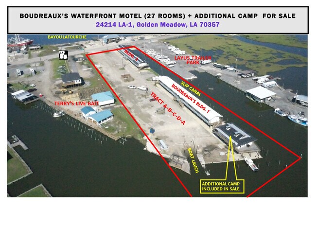 Plus de détails pour 24214 Hwy 1, Leeville, LA - Services hôteliers à vendre