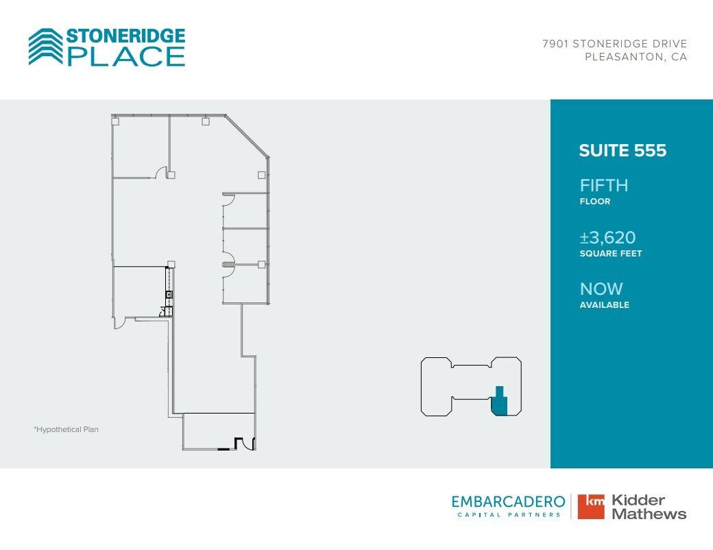7901 Stoneridge Dr, Pleasanton, CA for lease Floor Plan- Image 1 of 1