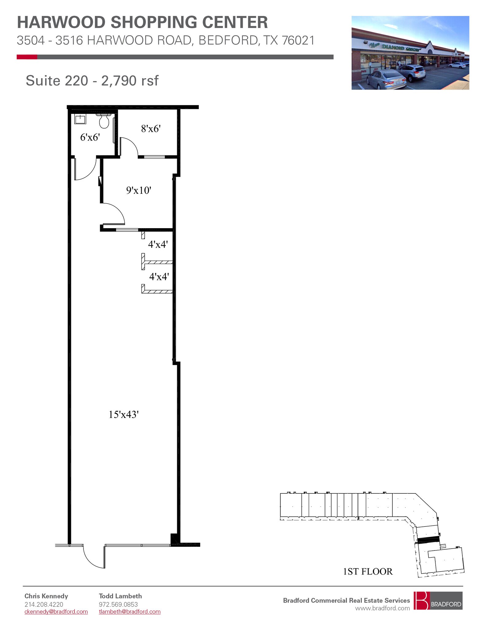 3504-3508 Harwood Rd, Bedford, TX for lease Interior Photo- Image 1 of 1