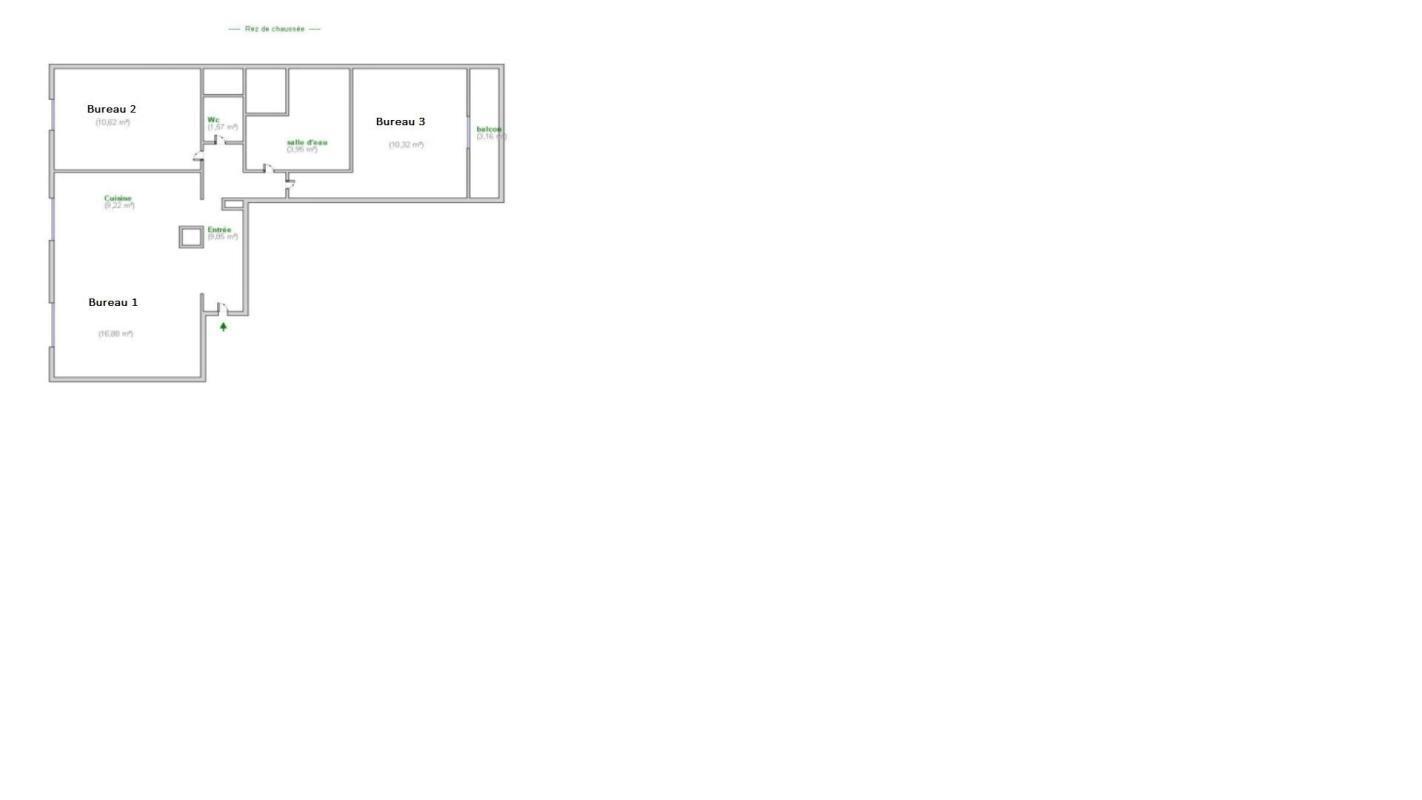 Bureau dans Décines-Charpieu à vendre Plan d’étage- Image 1 de 2