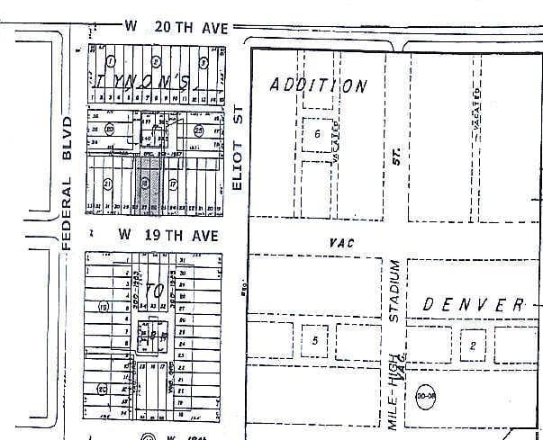 2941 W 19th Ave, Denver, CO for sale - Plat Map - Image 2 of 10