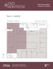 2120 Montrose Blvd, Houston, TX à louer Plan d’étage- Image 1 de 1