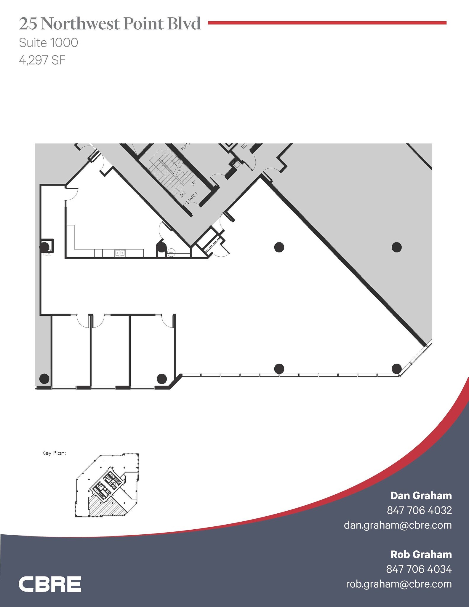 25 NW Point Blvd, Elk Grove Village, IL à louer Plan d’étage- Image 1 de 1