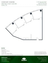 2601-2603 Main St, Irvine, CA à louer Plan d’étage- Image 1 de 1