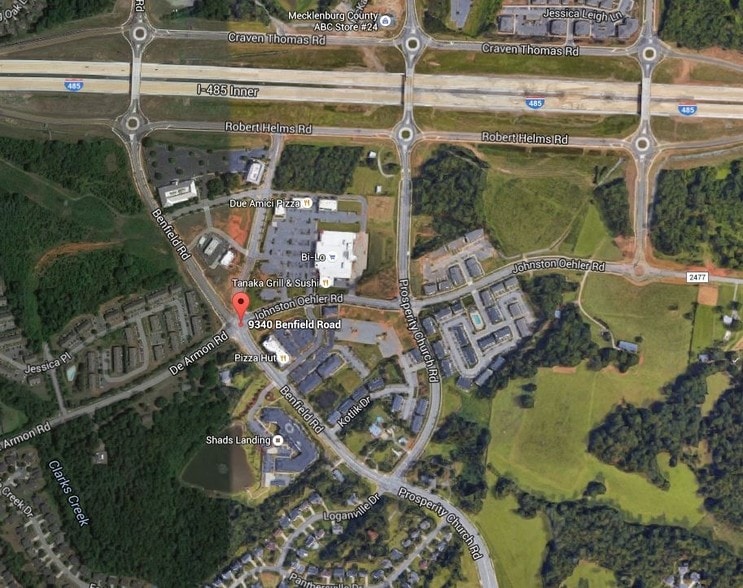 9340 Benfield Rd, Charlotte, NC for lease - Aerial - Image 2 of 2