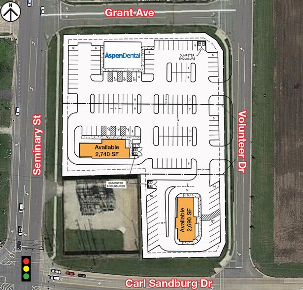 100 N Seminary St, Galesburg, IL à vendre - Plan de site - Image 2 de 4