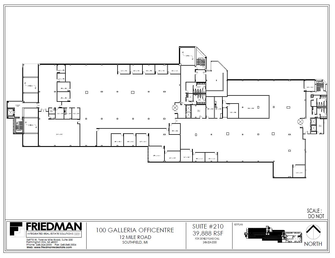 300 Galleria Officentre, Southfield, MI for lease Floor Plan- Image 1 of 2