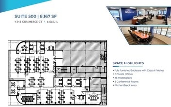 4343 Commerce Ct, Lisle, IL for lease Floor Plan- Image 1 of 8