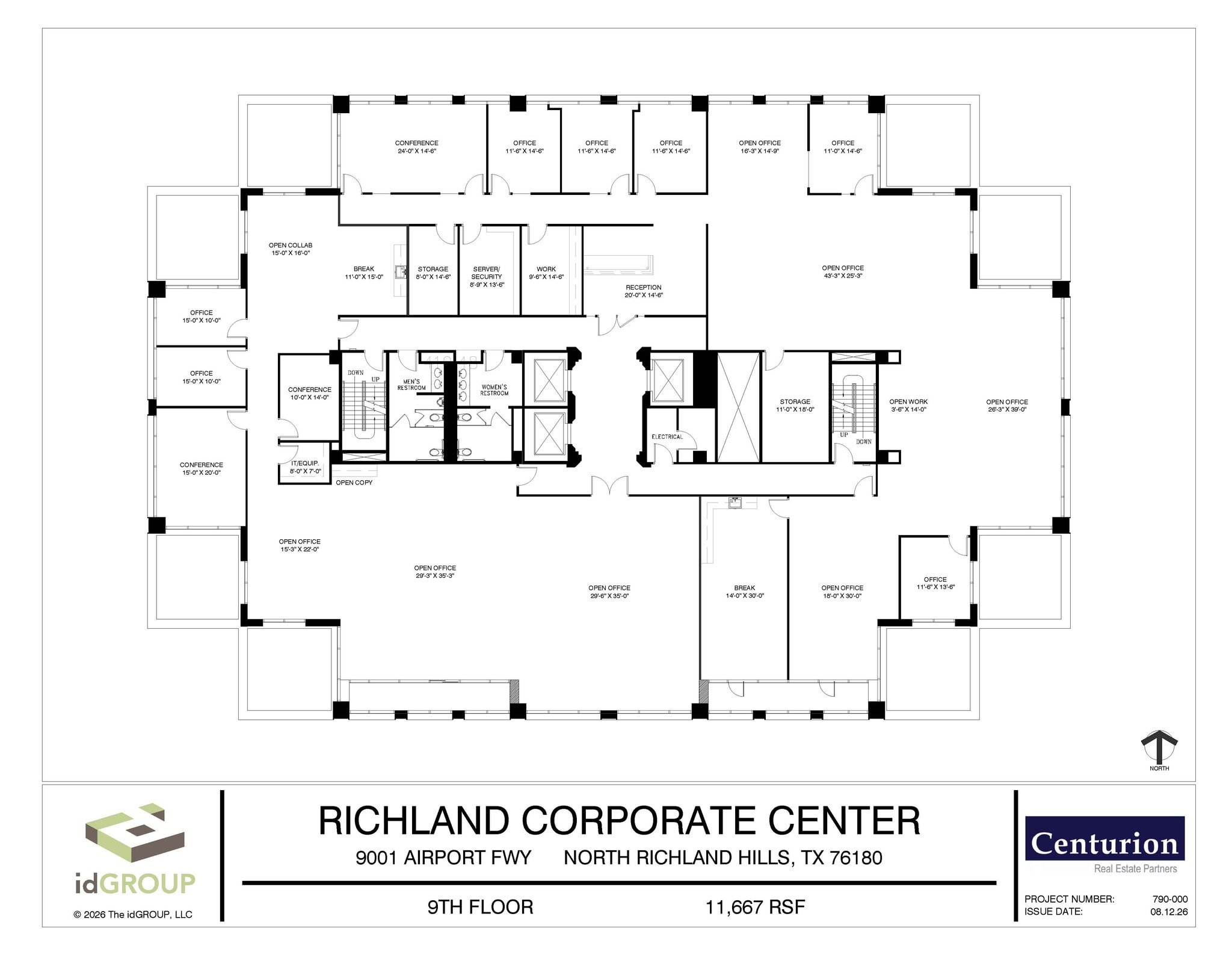 9001-9003 Airport Fwy, North Richland Hills, TX à louer Plan d’étage- Image 1 de 1